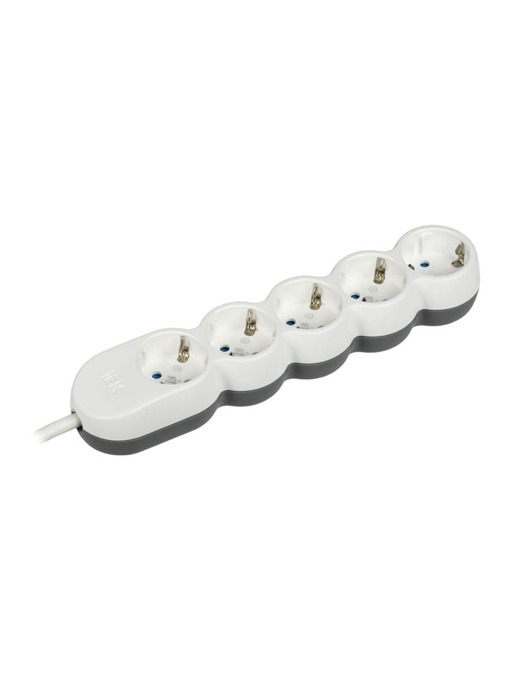 Удлинитель 5х5м с заземл. 16А IP20 Uno У05 2P+PE 250В 3х1.5 IEK WYP53-16-05-05-Z