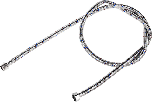 Подводка гибкая ЗУБР для воды, оплетка из нержавеющей стали, г/ш 1/2″ - 1,5м