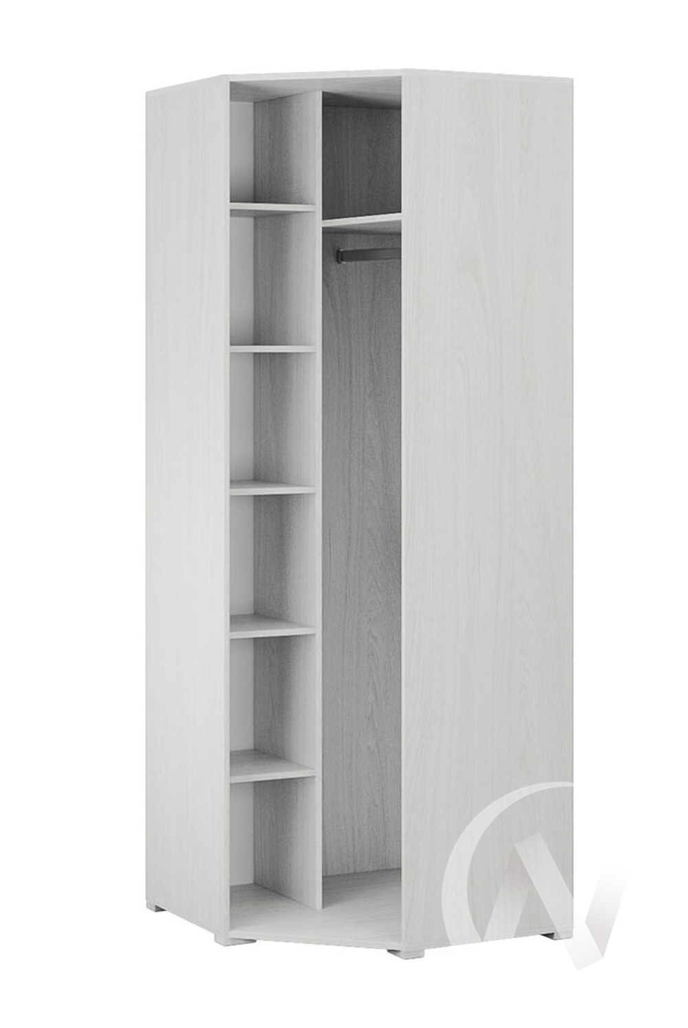 Шкаф угловой Спальня Теана (ясень анкор светлый/зеркало)