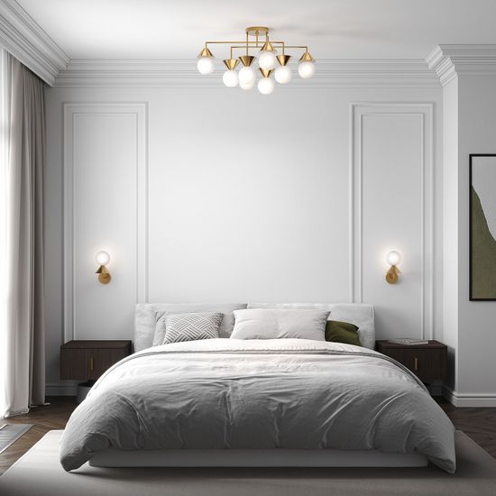 302002/8 / потолочная люстра /латунь Smart