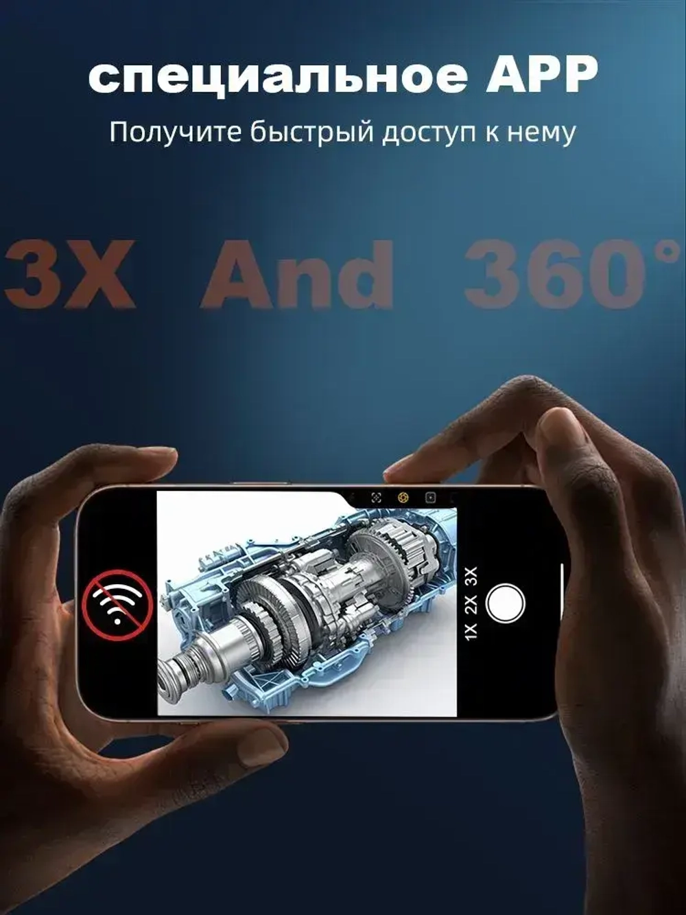 длиной 3 метра,Эндоскоп для смартфона, Гибкая камера,для смартфона Android, IOS ,Type-C,Lighting,Micro USB