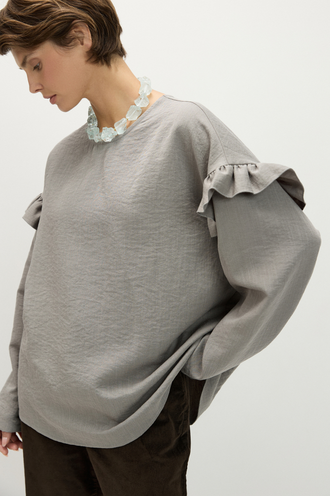 Блуза свободного кроя