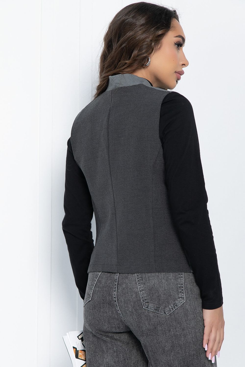 Жилет Синди (серая лапка) Б11454 LT Collection