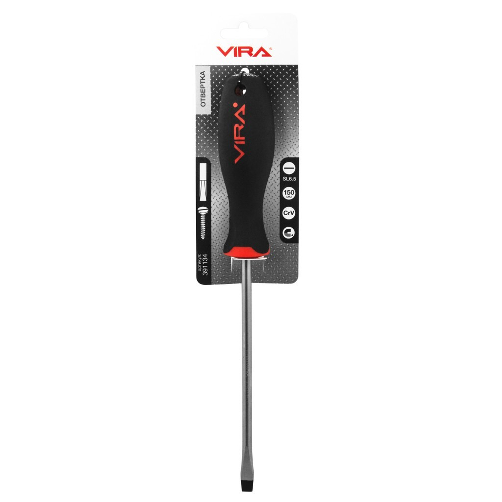 Отвертка шлицевая Vira rage SL6,5х150мм