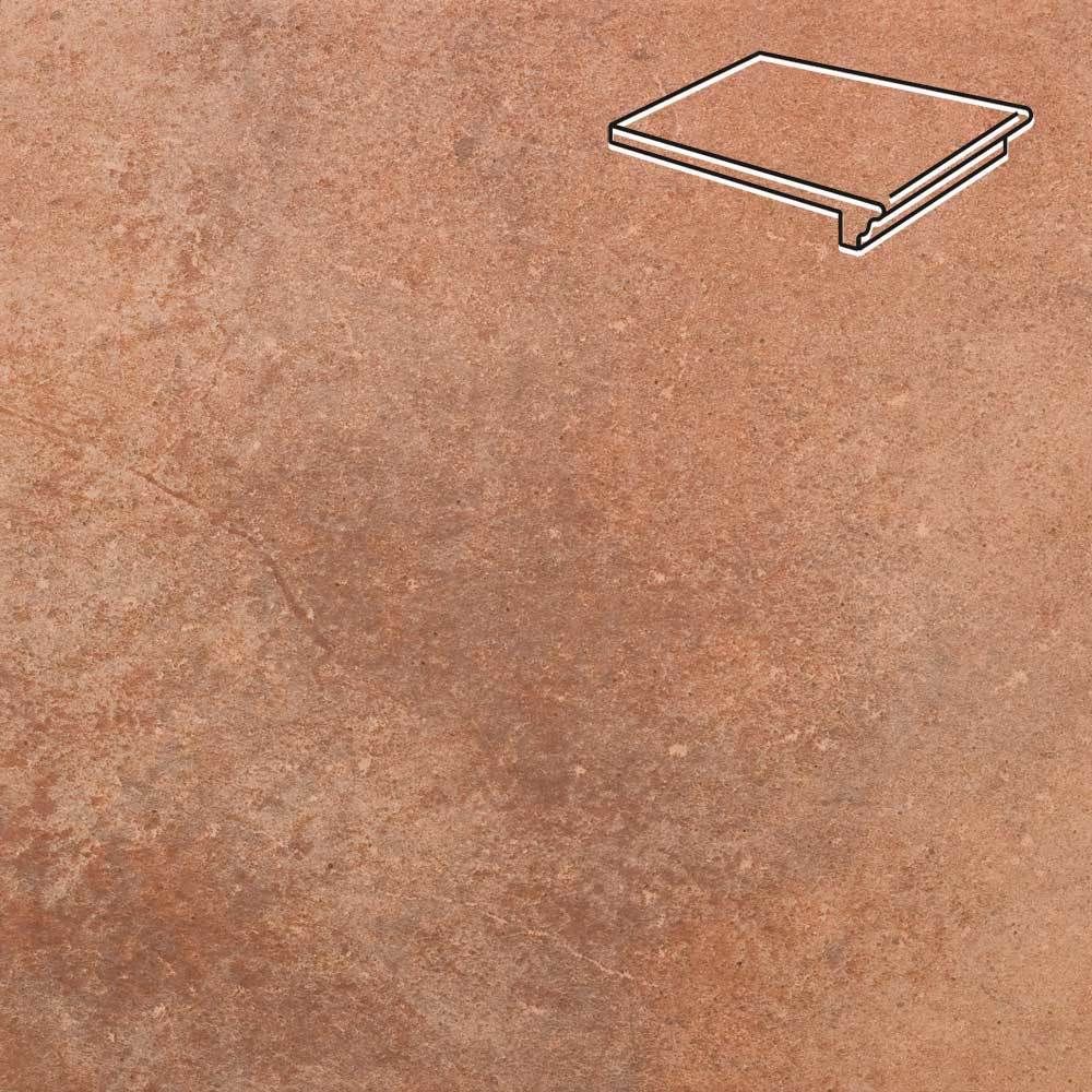 Stroeher - Keraplatte Aera 755 camaro 340x294x12 артикул 9340 - Клинкерная ступень - флорентинер