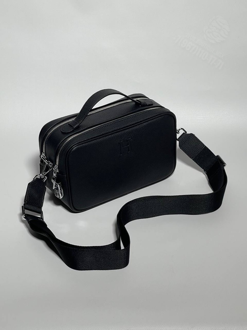 Сумка через плечо Hermes камера бэг черная