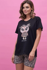 Пижама х/б шорты+футболка УшФ009