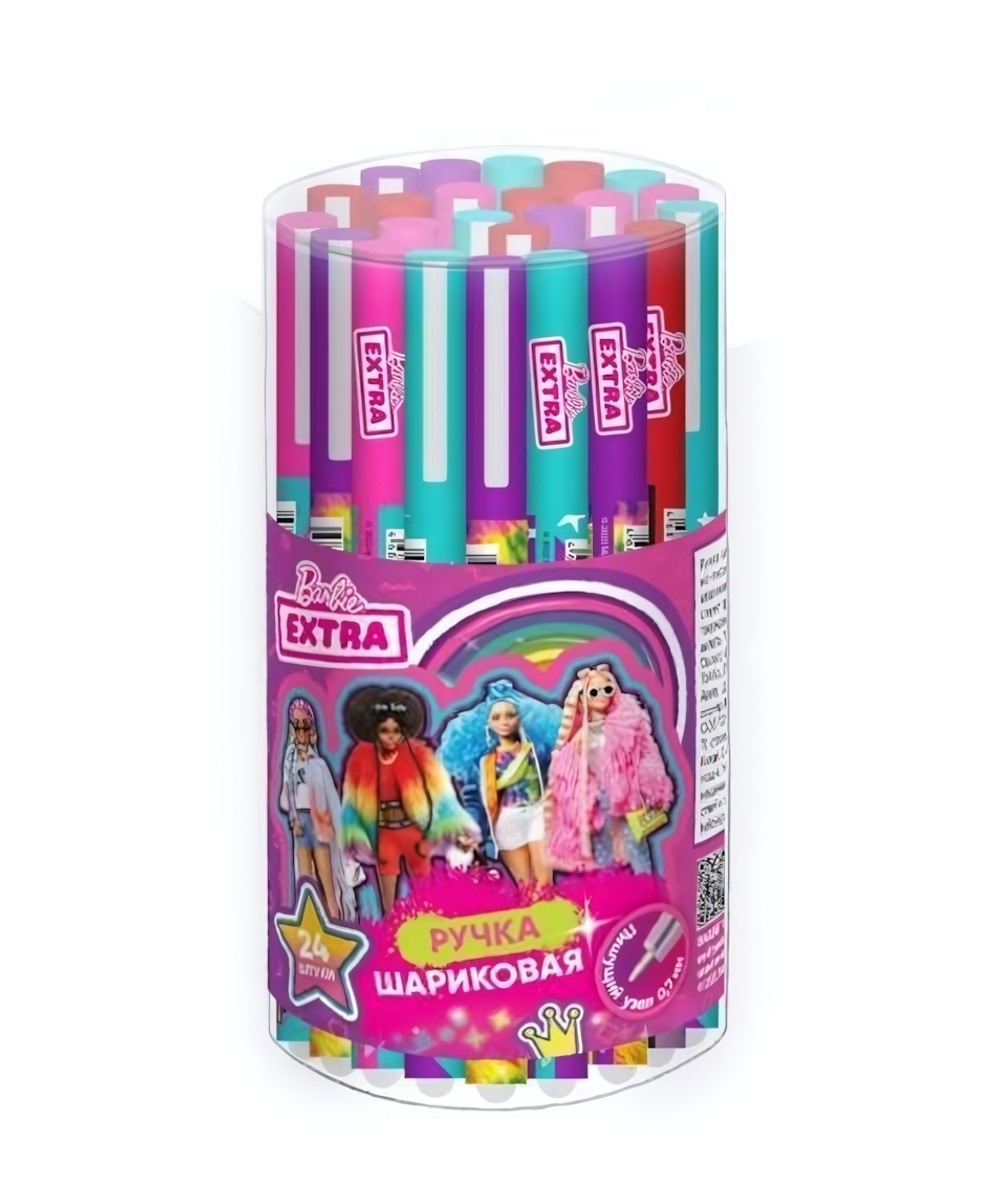 Ручка шариковая 0,7мм синяя "Barbie extra" (Умка)