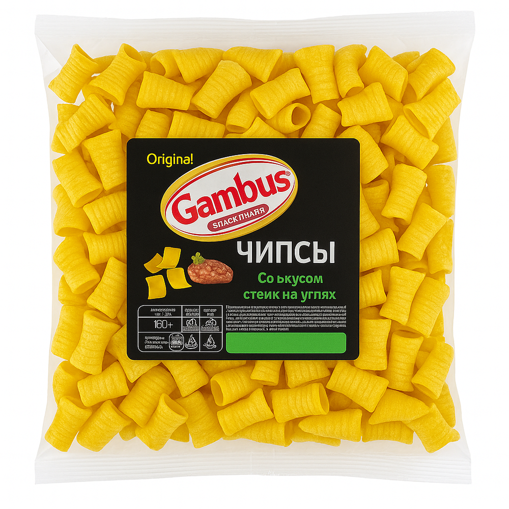 Чипсы стейк на углях Gambus 160 гр