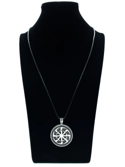 Славянская подвеска оберег Коловрат магический амулет из стали