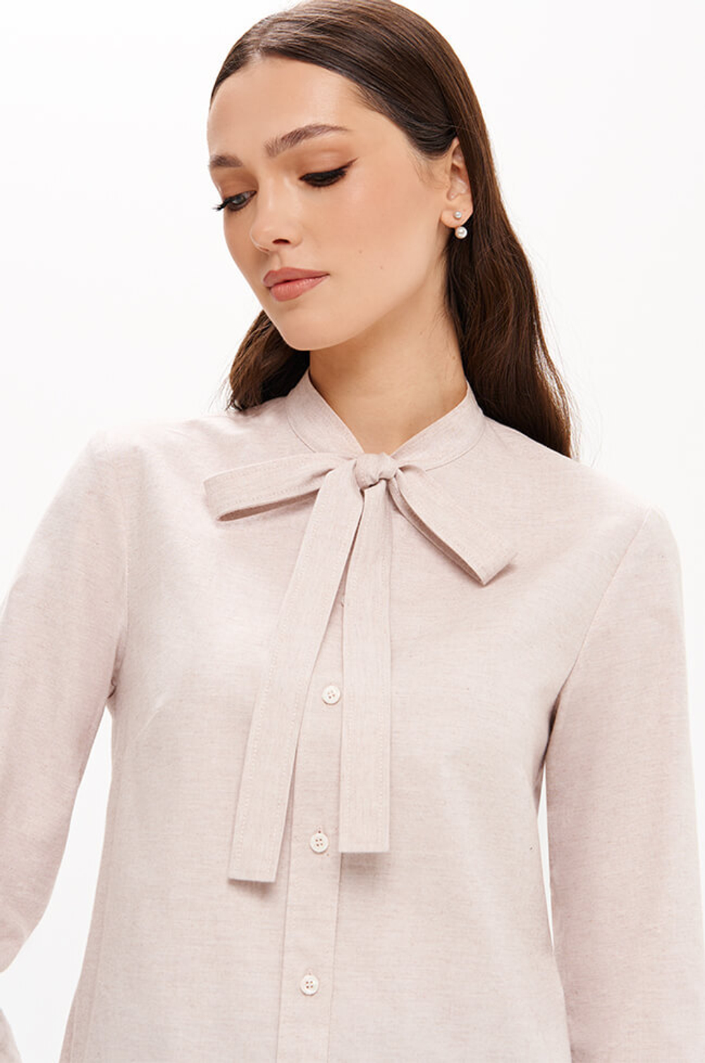 23379 Блузка женская (пепельно-розовый)