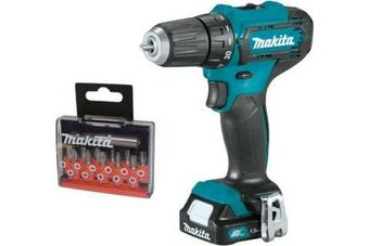 Аккумуляторная дрель-шуруповерт Makita CXT + набор бит D-31083 DF333DYX14