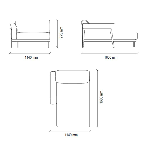 Лаунж правый (K5) ENZA HOME EMOTICON EH72085