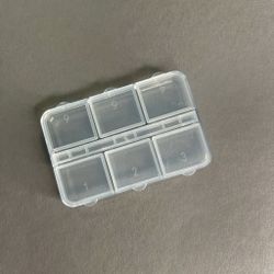 1864 Бокс для страз и дизайна 6 ячеек