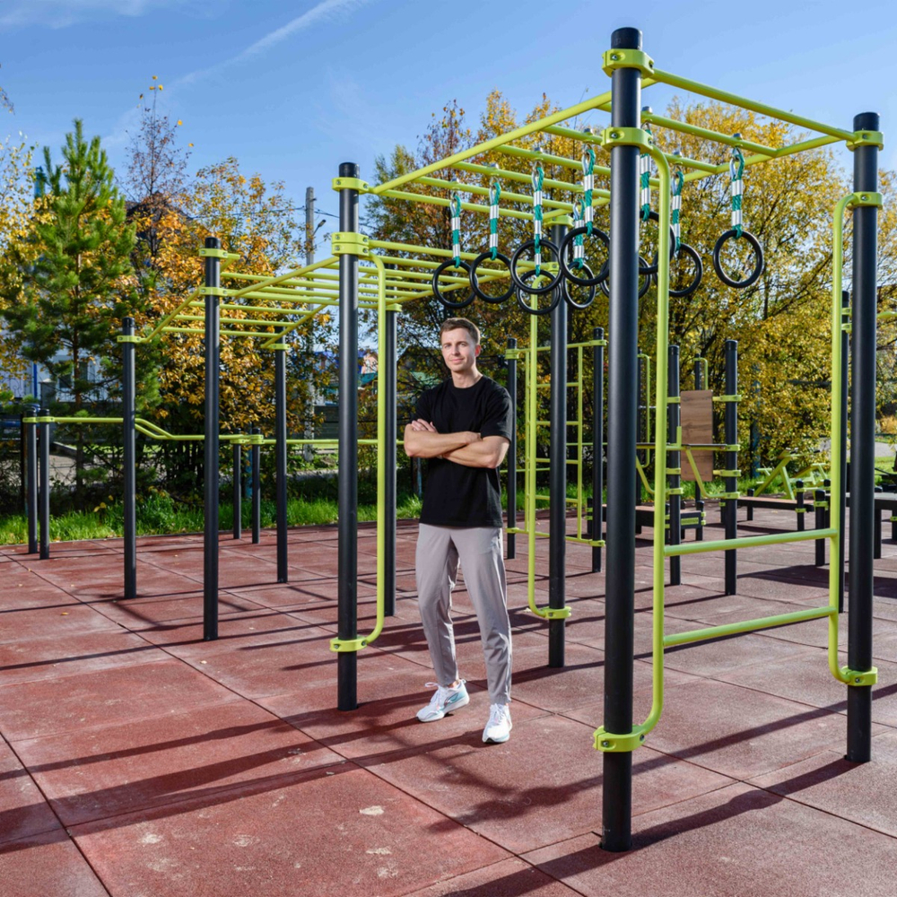 W258 GTO Рукоход с изменением высоты с подвижными кольцами (разноуровневый) ZAVODSPORTA