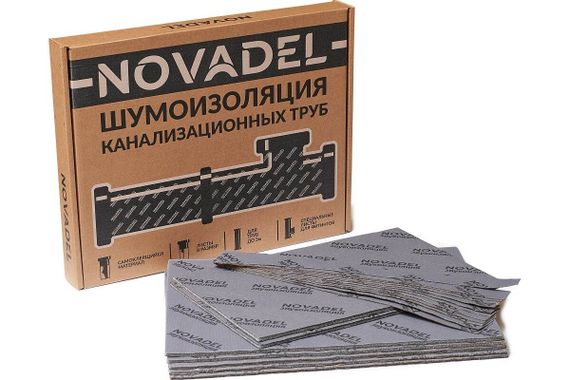 Шумоизоляция канализационных труб Novadel Pipe