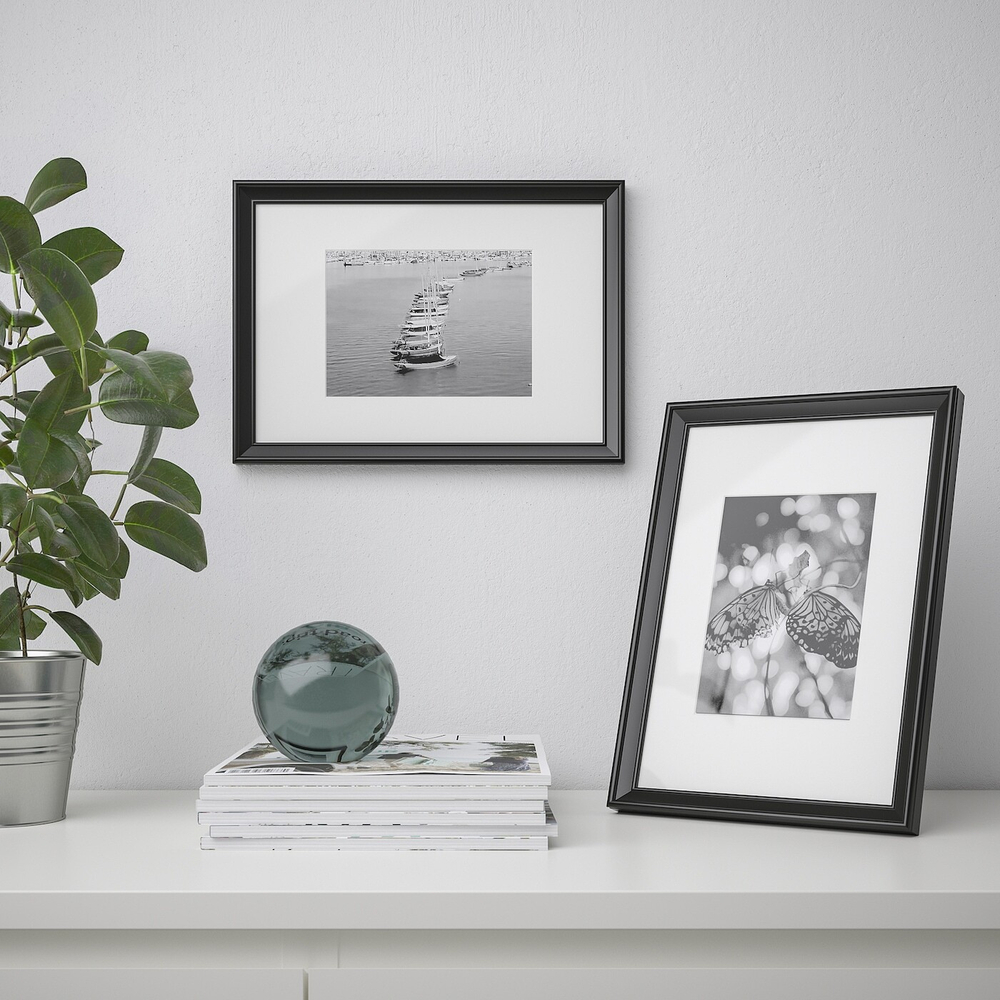IKEA KNOPPÄNG  (ИКЕА КНОППÄНГ)  -  Рамка, черная, 21x30 см