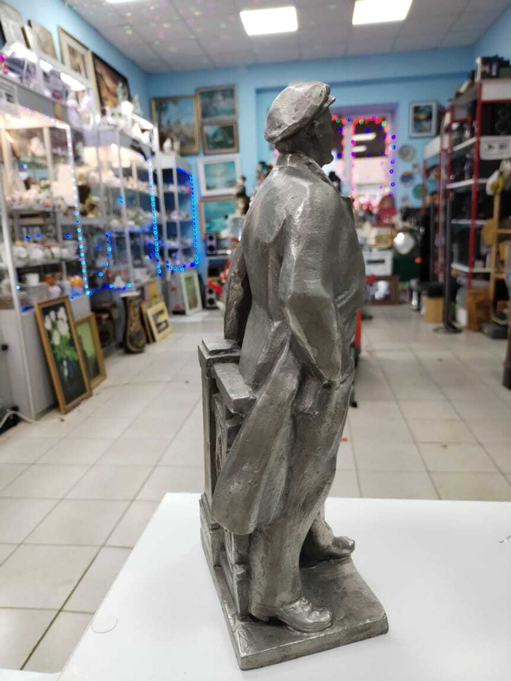 "Ленин у изгороди". Скульптура Мурзина А.А. 1977г СССР