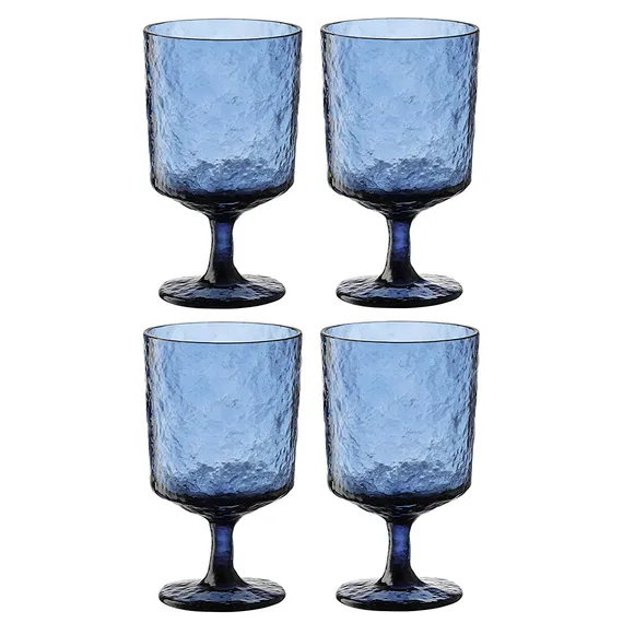 Набор из 4 бокалов для вина Arctic, 280 мл, синий