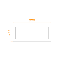 Экран для душевого поддона RGW NB/CL-S (900)