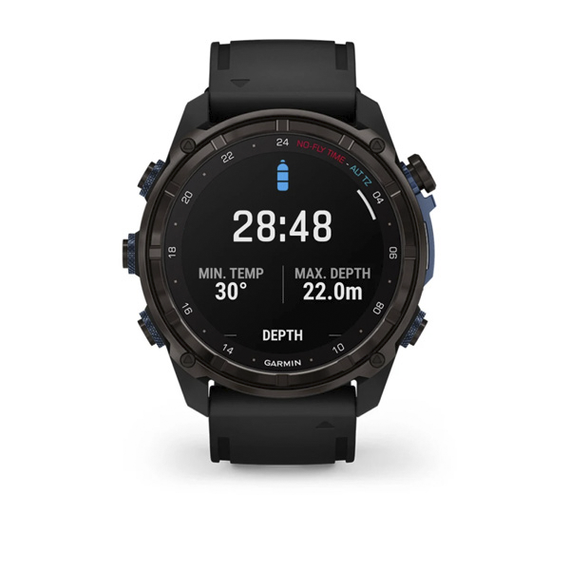 Умные часы Garmin Descent Mk3i титановый DLC серо-карбонового цвета/черный ремешок 51 мм 010-02752-11