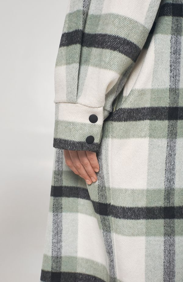 Пальто-Рубашка AC008 зеленое - фото 11