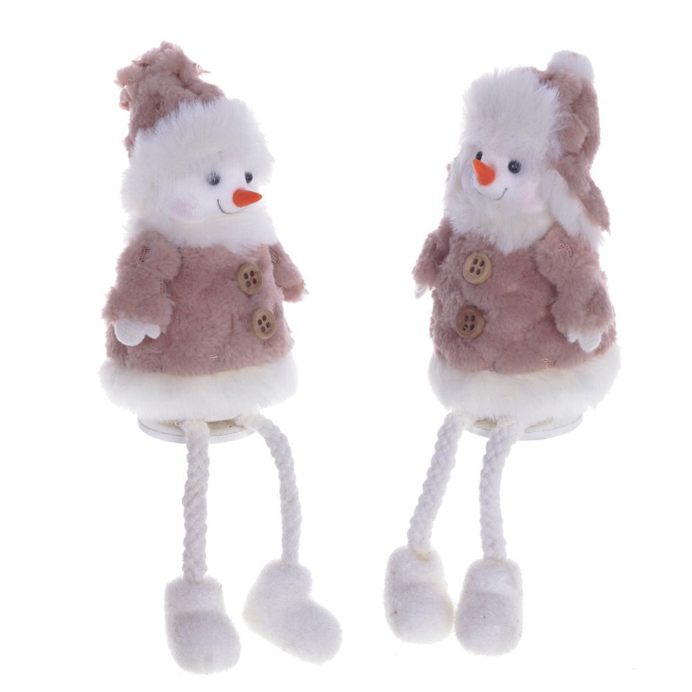 GAEM Изделие декоративное "Снеговик", с колпаком, L7 W7 H19 см, 2в.