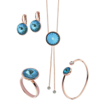 Серьги Fiore Luna Silky Sage Delite A1903.16 BL/RG