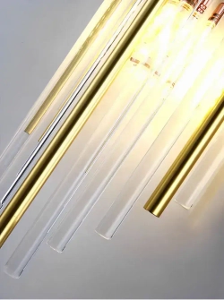 Настенный светильник в стиле арт-деко с хрустальными элементами