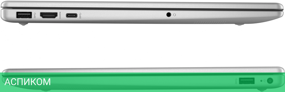 Ноутбук HP 15-fd0355nia Silver (9Q341EA)
