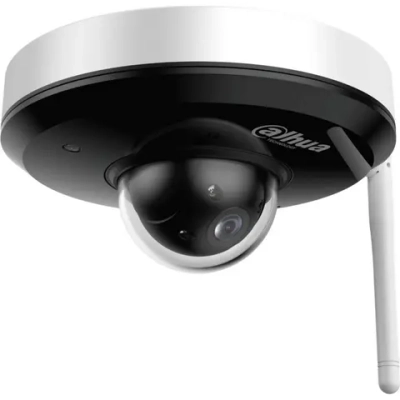 Мини-купольная PTZ IP-видеокамера Dahua с Wi-Fi 2.4ГГц 4Мп, 1/2.8” CMOS, моторизованный объектив 2.8~12мм, видеоаналитика, ИК 20м, IP66, IK08, корпус: металл