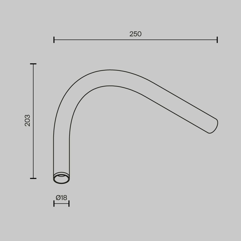 Светильник для штанговой системы светодиодный Maytoni Axity   C104WL-3W3-6K-B