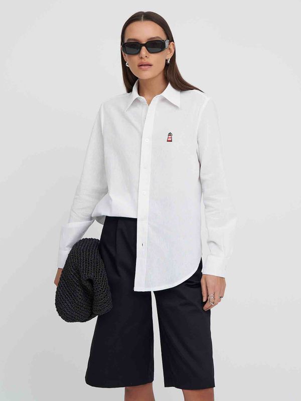 Рубашка Тонкая белая - фото 9