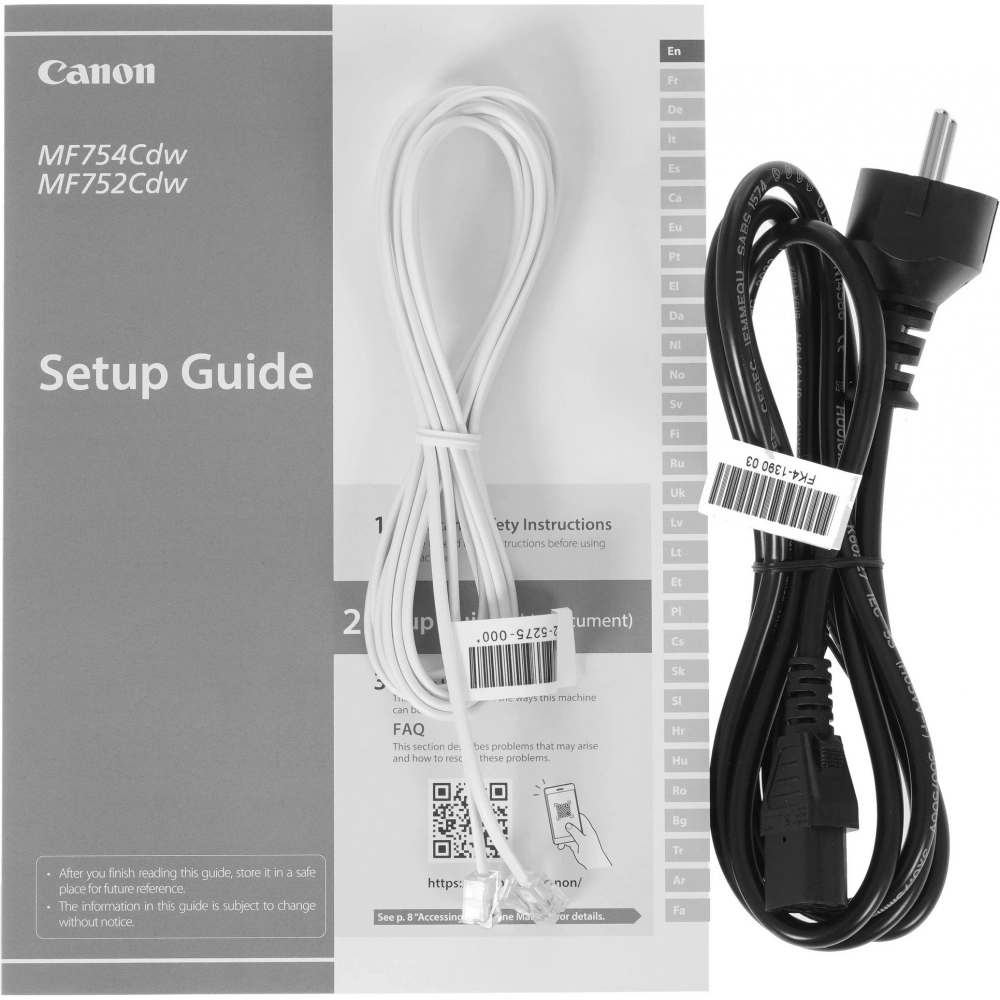 МФУ лазерный Canon i-Sensys Colour MF754Cdw (5455C009/5455C019/7185C010) A4 WiFi белый