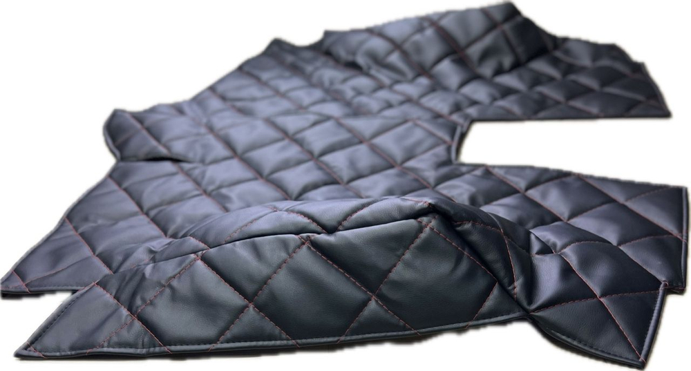 Коврики (утеплитель) под сиденья УАЗ 452 Буханка (красная нить ромб)