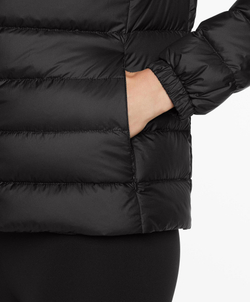 Oysho Водоотталкивающая куртка с легким наполнителем из 100%-го пуха, черный