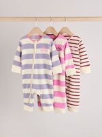 Комбинезон / Cлип для малышей Next B11-342, 3 шт., Розовый, Фиолетовый