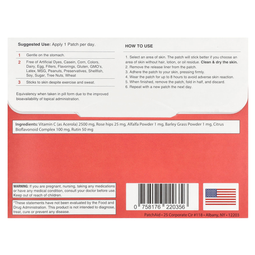 PatchAid, Патчи с витамином C Plus, 30 шт.