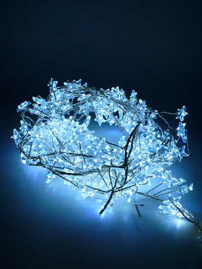Гирлянда светодиодная "ЗВЕЗДОЧКИ" 200 LED, холод. белый., 2,8 м, GS IP20, 4.5V, адаптер MAG-G006-200