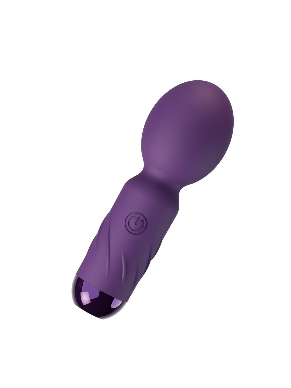 Фиолетовый мини-wand вибратор для стимуляции эрогенных зон (Цвет: фиолетовый)