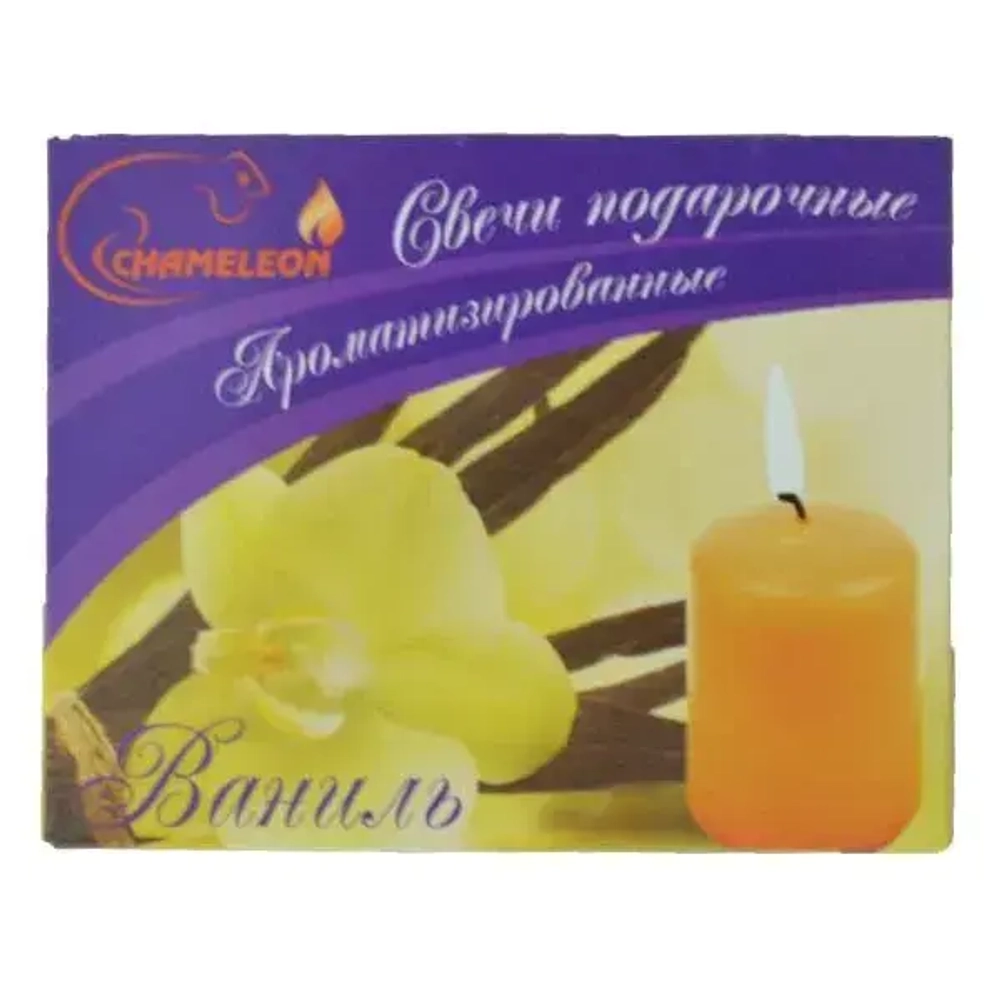 Набор свечей ароматизированных 6см. Ваниль в подарочной упаковке