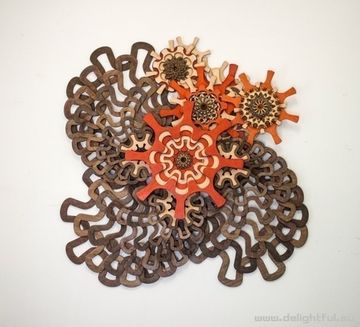 Дизайнерский декор из дерева 01-19 ( by Delightful )