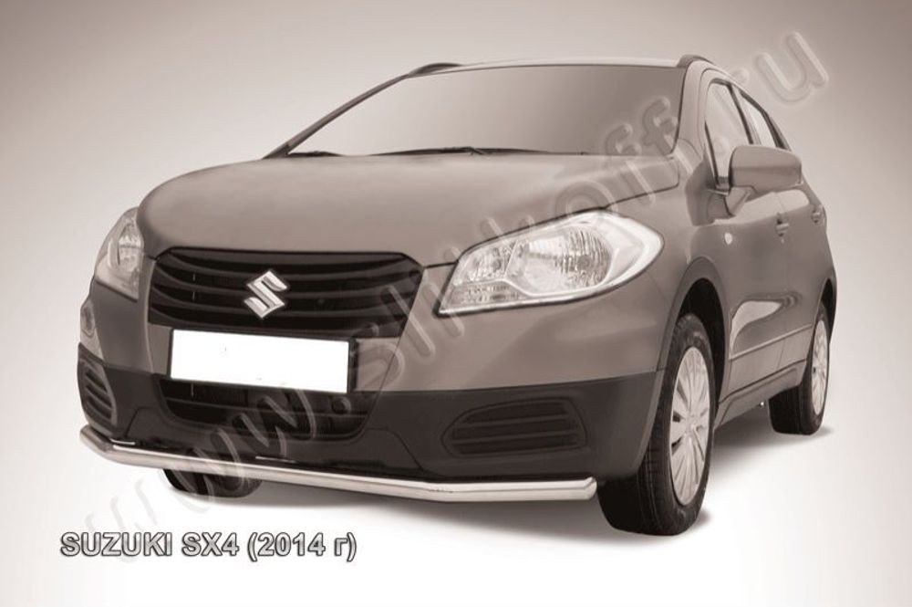 Защита переднего бампера (нержавейка) Suzuki SX-4 (2013-2016) d57