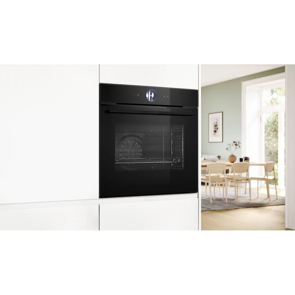 Встраиваемый духовой шкаф BOSCH HBG9763B1S, чёрный