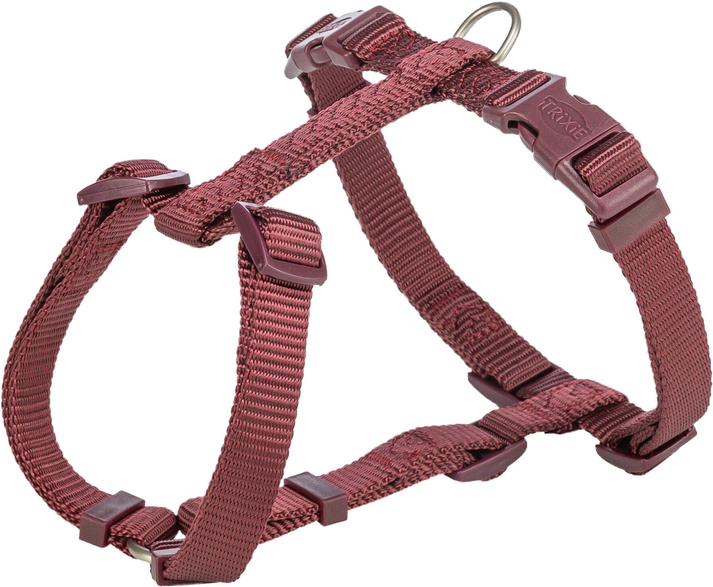 Шлейка Trixie Premium H-harness, XXS–XS: 20–32 см/10 мм, сангрия
