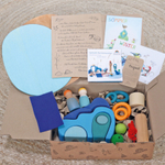 Деревянный сюжетный игровой набор "У воды"