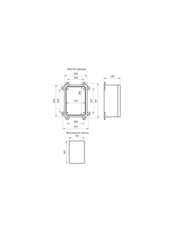 Корпус пластиковый ЩМП-П 350х250х150мм УХЛ1 IP65 IK10 box352515_g ЭРА Б0052363