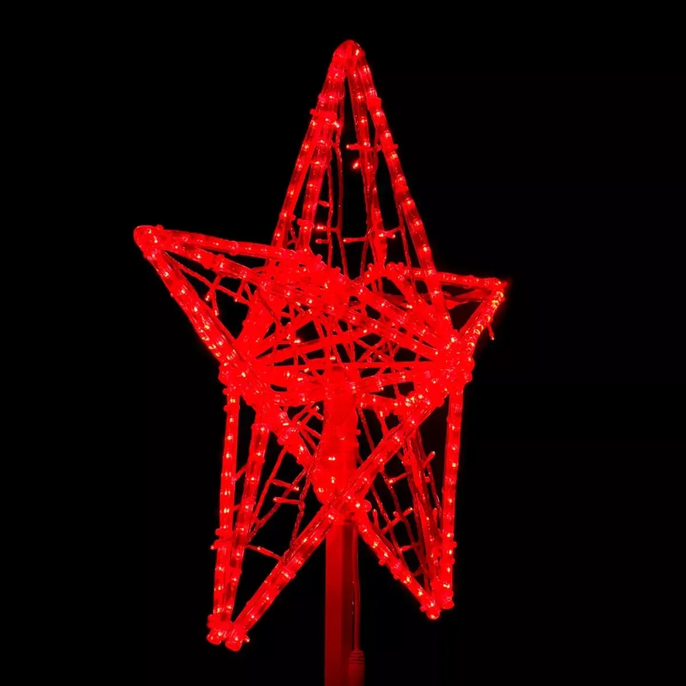 Светодиодная макушка "Кремлевская Звезда" 70 см., Красная, 220В, LTC (LC-13230)