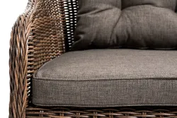 "Равенна" диван двухместный плетенный из ротанга, цвет коричневый