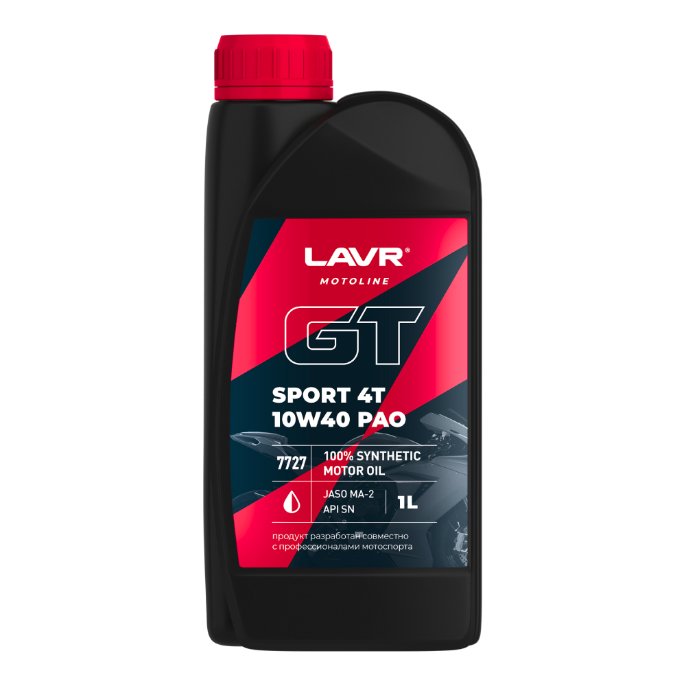 Моторное масло LAVR MOTO GT SPORTR 4T 10W-40 API SN 1л